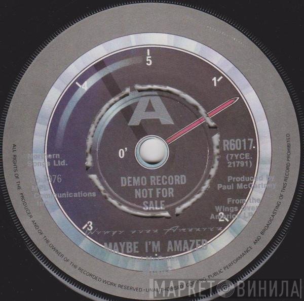 Wings  - Maybe I'm Amazed