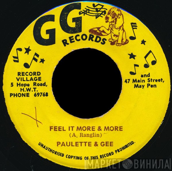 Winston Wright, Paulette And Gee - Feel It More & More / It's Been A Long Time