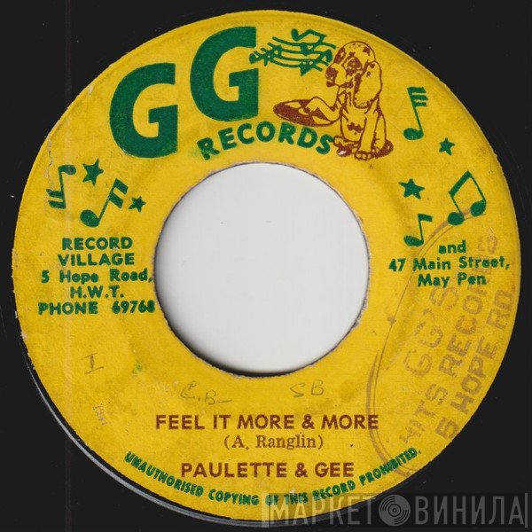 Winston Wright, Paulette And Gee - Feel It More & More / It's Been A Long Time