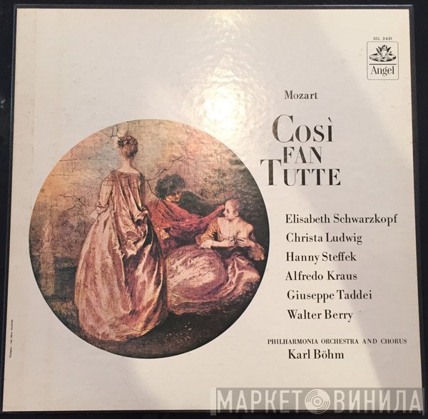 Wolfgang Amadeus Mozart / Elisabeth Schwarzkopf, Christa Ludwig, Hanny Steffek, Alfredo Kraus, Giuseppe Taddei, Walter Berry, Philharmonia Orchestra And Philharmonia Chorus, Karl Böhm  - Così Fan Tutte