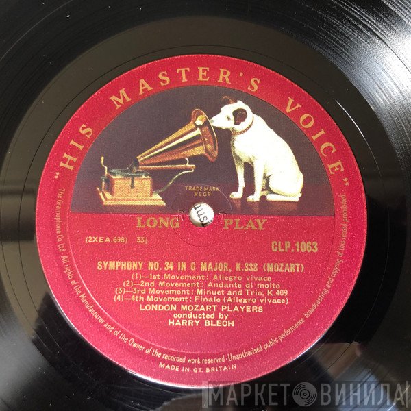 Wolfgang Amadeus Mozart, London Mozart Players, Harry Blech - Symphonies No. 34 In C Major K.338 / No. 36 In C Major K.425