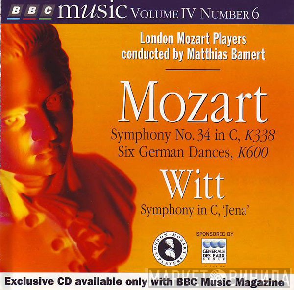 Wolfgang Amadeus Mozart, London Mozart Players, Matthias Bamert, Friedrich Witt - Symphony No. 34 In C, K338 / Six German Dances, K600 / Symphony In C, "Jena"