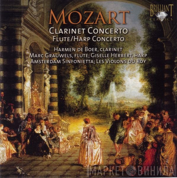 Wolfgang Amadeus Mozart, Marc Grauwels, Harmen de Boer, Les Violons du Roy, Giselle Herbert, Amsterdam Sinfonietta - Clarinet Concerto - Flute/Harp Concerto