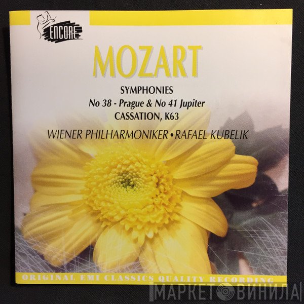 Wolfgang Amadeus Mozart, Wiener Philharmoniker, Rafael Kubelik - Symphonies No 38 Prague & No 41 Jupiter / Cassation K63