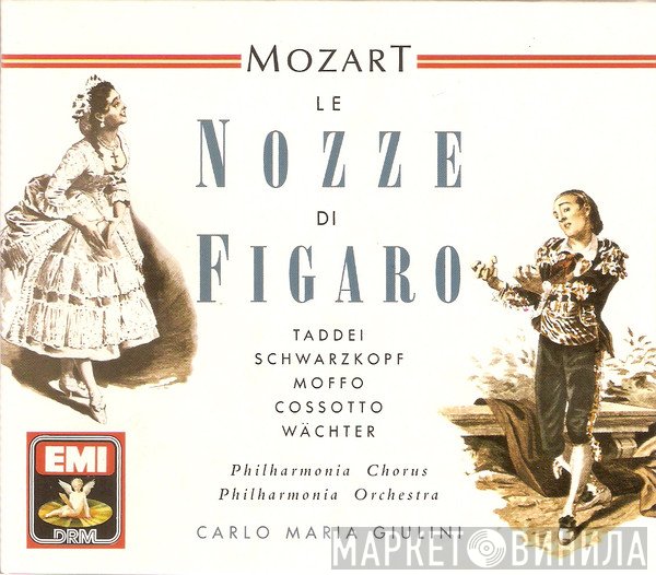 Wolfgang Amadeus Mozart, Anna Moffo, Philharmonia Orchestra, Elisabeth Schwarzkopf, Philharmonia Chorus, Carlo Maria Giulini, Eberhard Wächter, Giuseppe Taddei, Fiorenza Cossotto - Le Nozze Di Figaro