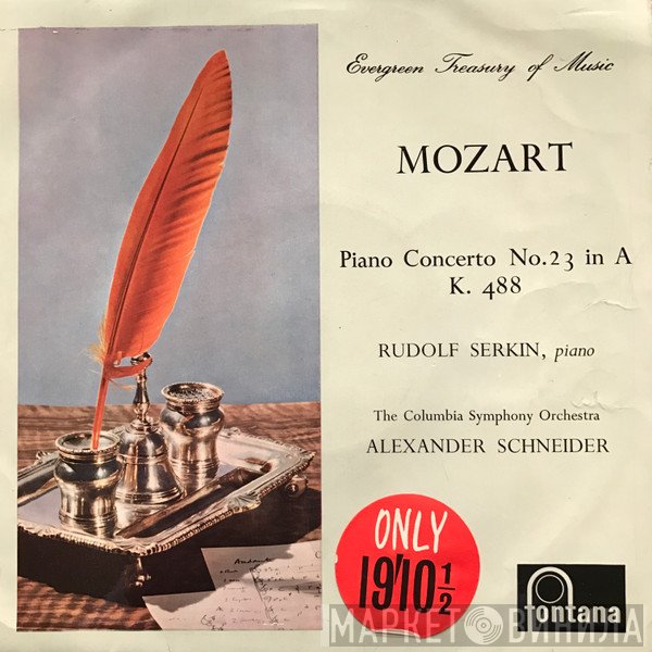 Wolfgang Amadeus Mozart, Columbia Symphony Orchestra, Rudolf Serkin, Alexander Schneider - Piano Concerto No. 23 in A K.488