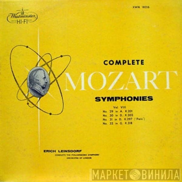 Wolfgang Amadeus Mozart, Erich Leinsdorf Conducts The Philharmonic Symphony Of London  - Complete Symphonies Vol. VIII