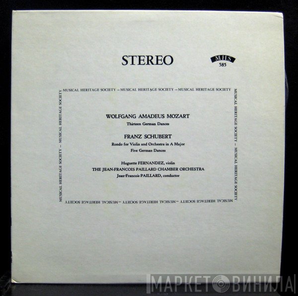 Wolfgang Amadeus Mozart, Franz Schubert, Orchestre De Chambre Jean-François Paillard - Mozart: Thirteen German Dances; Schubert: Rondo for Violin and Orchestra in A Major, Five German Dances