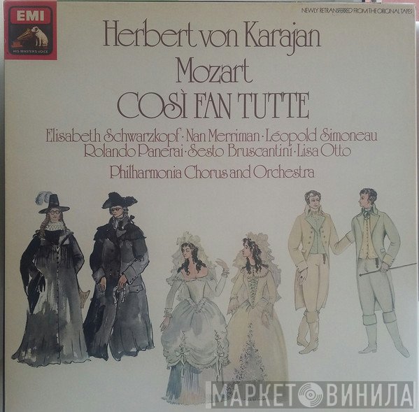 Wolfgang Amadeus Mozart, Herbert von Karajan, Elisabeth Schwarzkopf, Leopold Simoneau, Sesto Bruscantini, Lisa Otto, Nan Merriman, Rolando Panerai - Così Fan Tutte