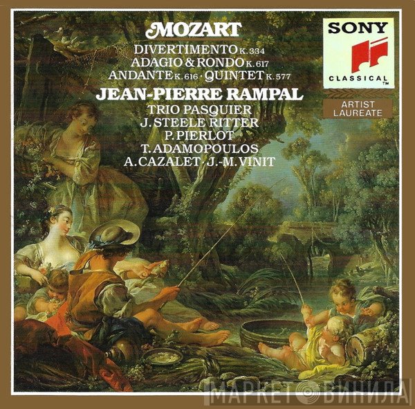 Wolfgang Amadeus Mozart, Jean-Pierre Rampal, John Steele Ritter, André Cazalet, Pierre Pierlot, Tasso Adamopoulos, Jean-Michel Vinit, Trio Pasquier - Divertimento, K.334 - Adagio And Rondo, K.617 - Andante, K.616 - Quintet, K.557