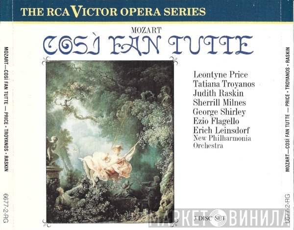 Wolfgang Amadeus Mozart, Judith Raskin, Tatiana Troyanos, Erich Leinsdorf, New Philharmonia Orchestra, The Ambrosian Opera Chorus, Leontyne Price, George Shirley, Sherrill Milnes, Ezio Flagello - Cosi Fan Tutte