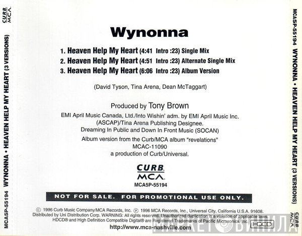 Wynonna - Heaven Help My Heart
