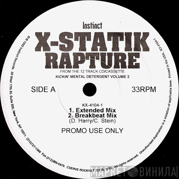 X-Statik  - Rapture