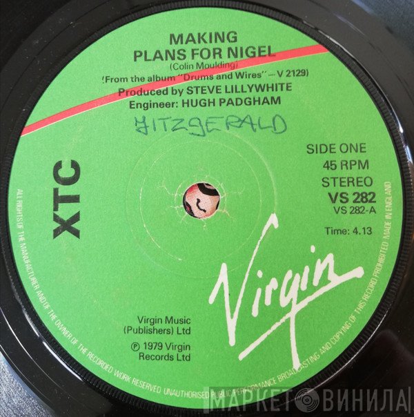 XTC  - Making Plans For Nigel