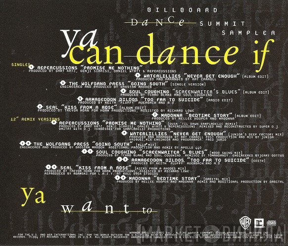 - Ya Can Dance If Ya Want To (Billboard Dance Summit Sampler)