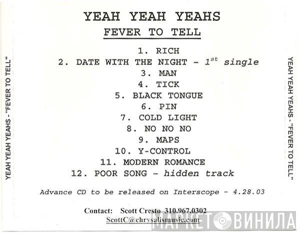 Yeah Yeah Yeahs  - Fever To Tell