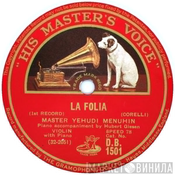 Yehudi Menuhin, Hubert Giesen  - La Folia
