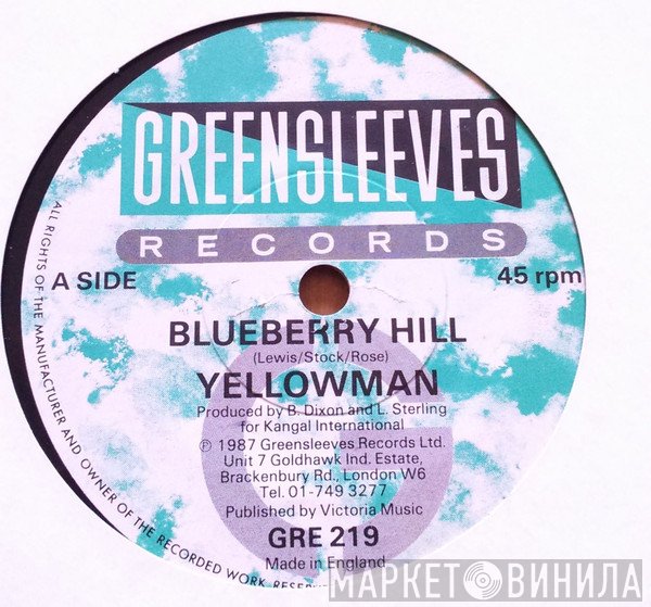 Yellowman - Blueberry Hill / Young Girl Be Wise
