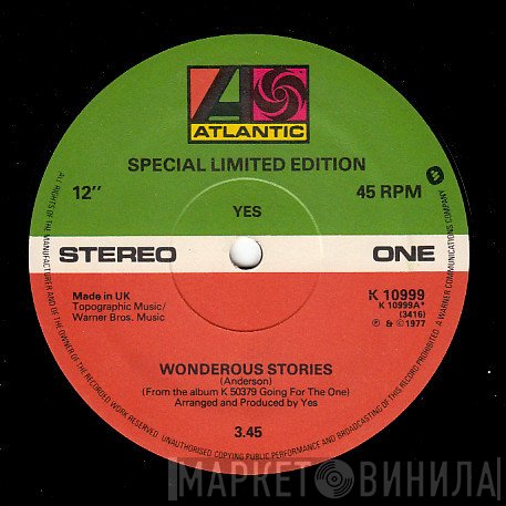 Yes - Wonderous Stories