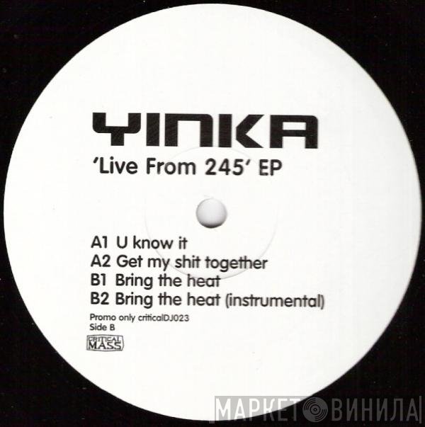 Yinka Adesina - 'Live From 245' EP