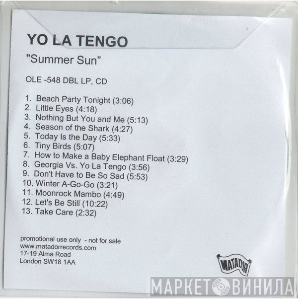 Yo La Tengo - Summer Sun