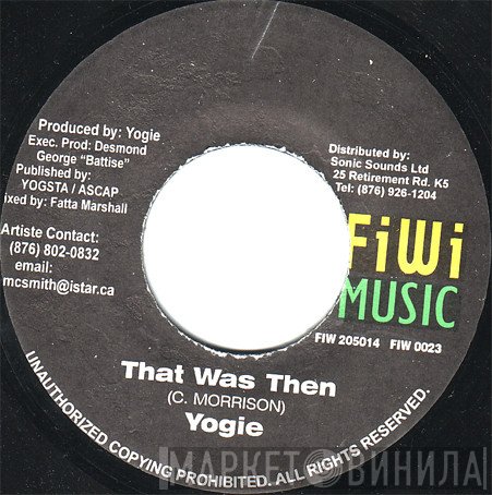 Yogie, Anthony B - That Was Then / That Was Then Part II
