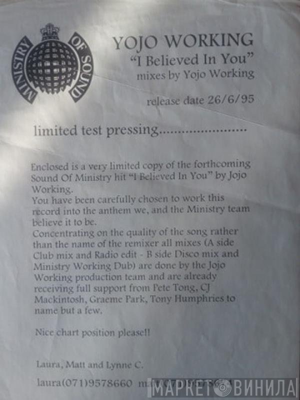 Yojo Working - I Believed In You