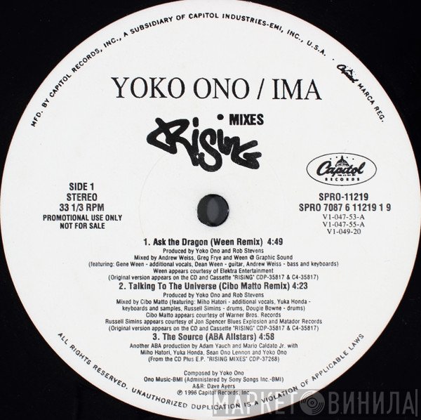 Yoko Ono / Ima   - Rising Mixes