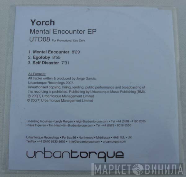 Yorch - Mental Encounter EP
