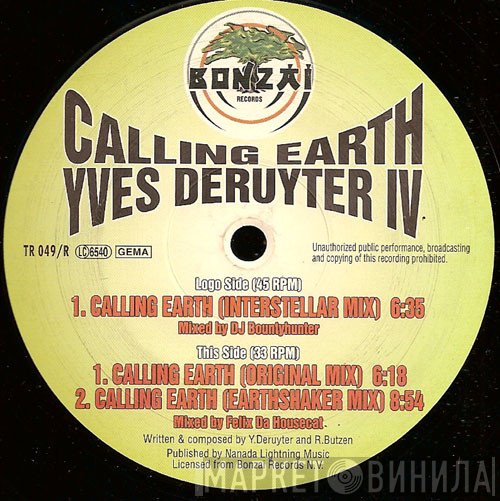 Yves Deruyter  - Calling Earth