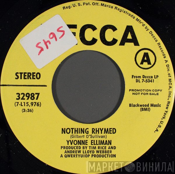 Yvonne Elliman  - Nothing Rhymed