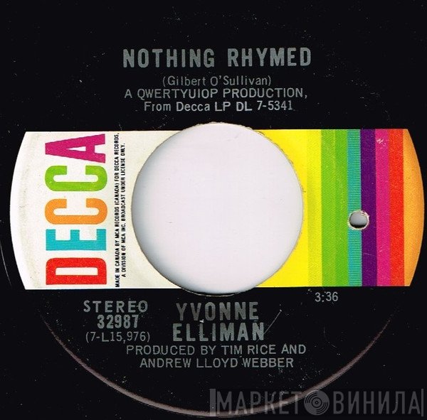Yvonne Elliman  - Nothing Rhymed