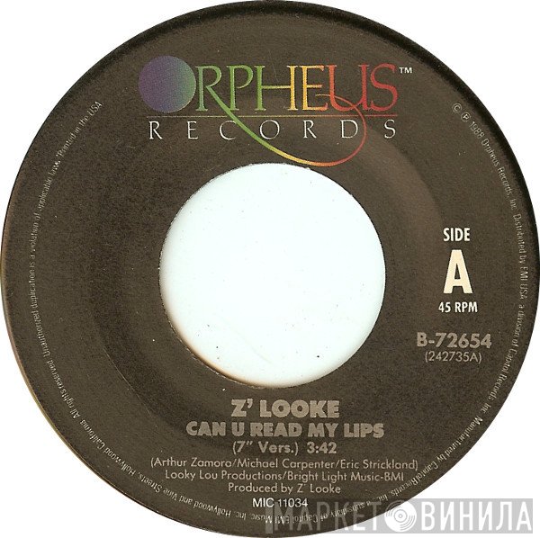 Z'Looke - Can U Read My Lips