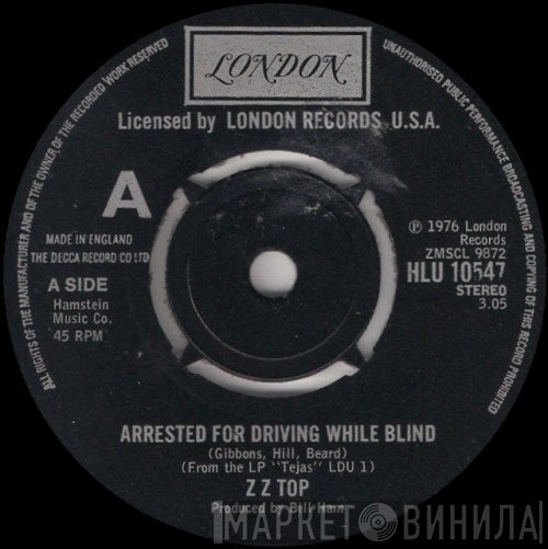ZZ Top - Arrested For Driving While Blind