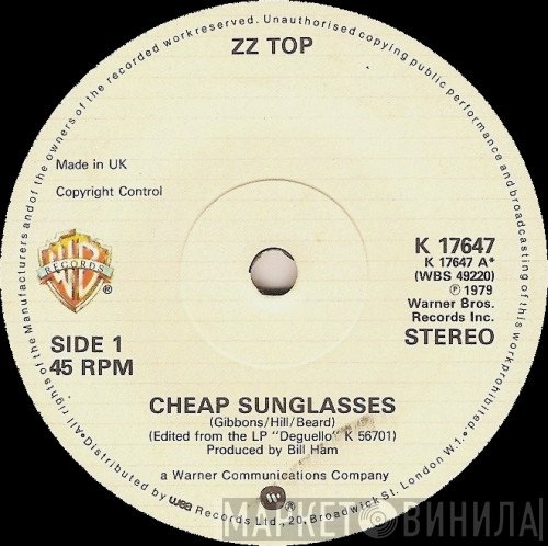 ZZ Top - Cheap Sunglasses
