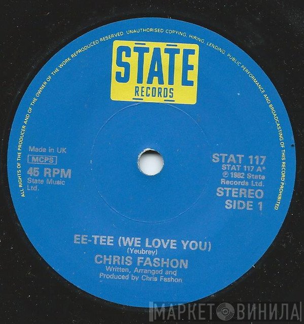Zager And Fashon, Chris Fashon - EE-Tee (We Love You) / Hold On