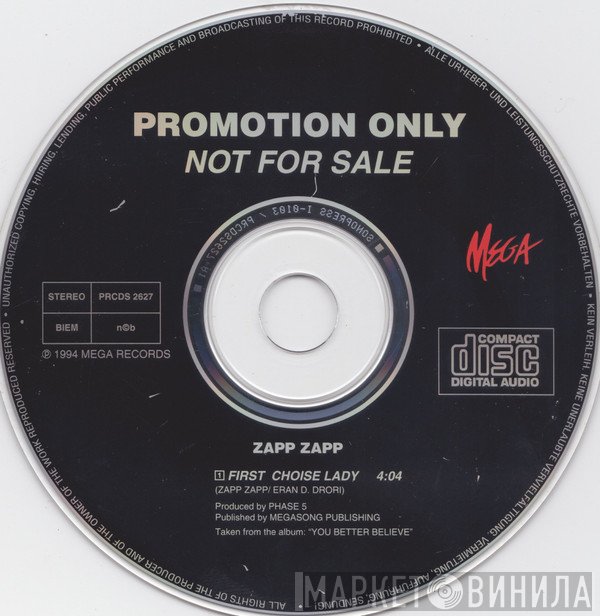 Zapp Zapp  - First Choice Lady