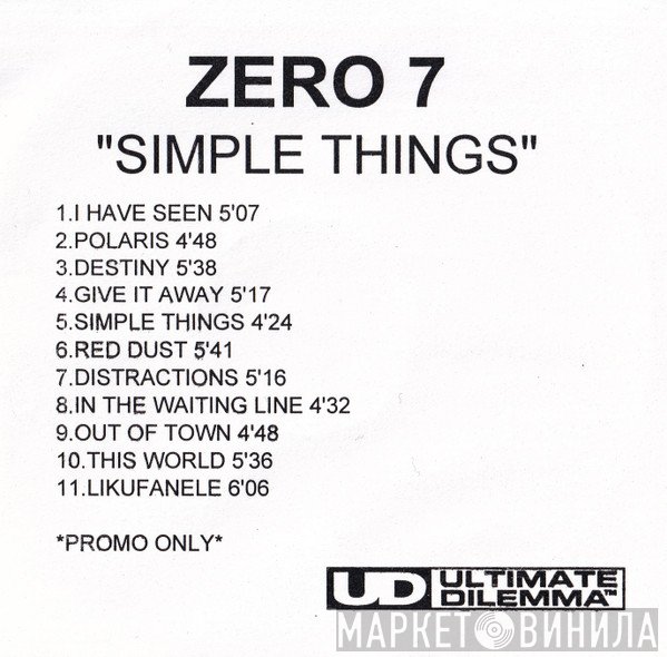 Zero 7  - Simple Things