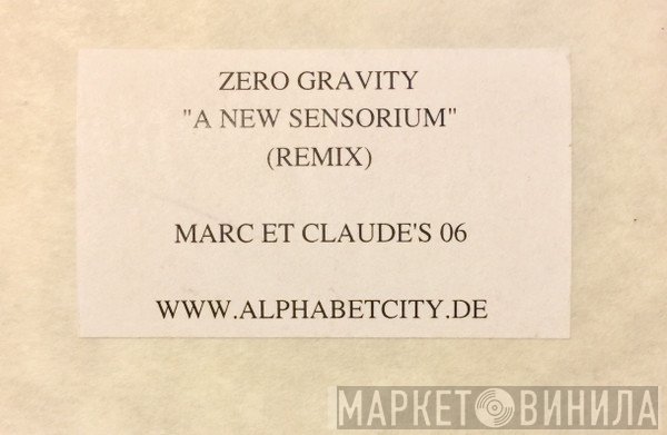 Zero Gravity - A New Sensorium