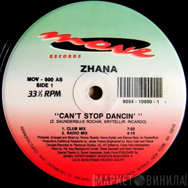 Zhana Saunders - Can't Stop Dancin'