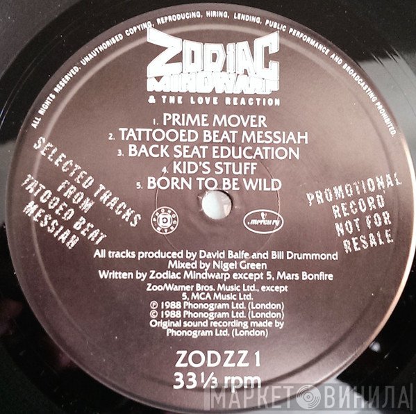 Zodiac Mindwarp And The Love Reaction - Selected Tracks From Tattooed Beat Messiah