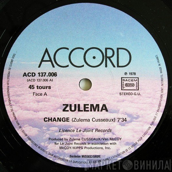 Zulema  - Change / Higher Plane