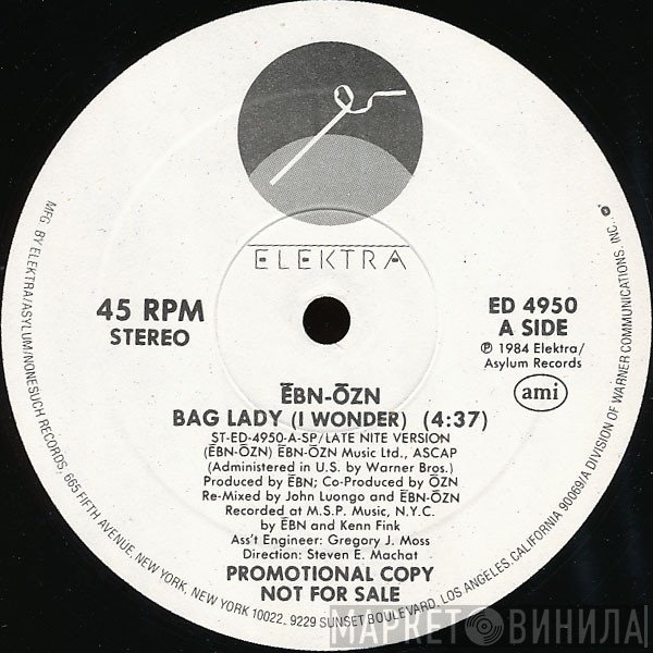 Ēbn-Ōzn - Bag Lady (I Wonder)