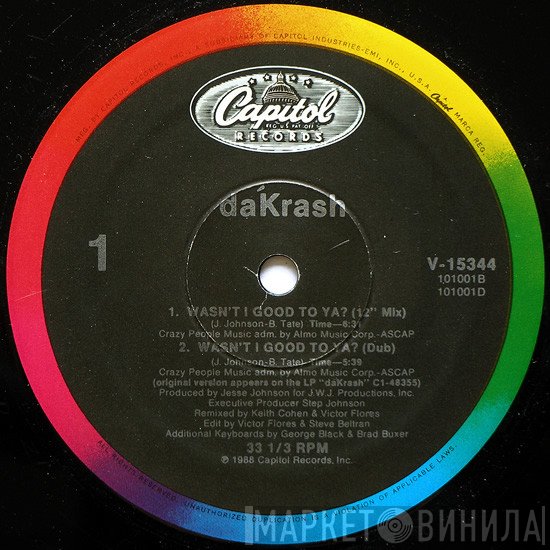 dáKRASH - Wasn't I Good To Ya?