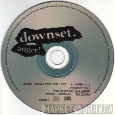 downset.  - Anger!