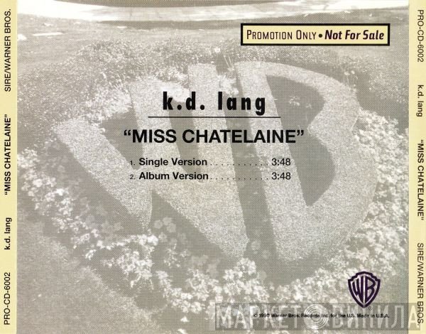 k.d. lang - Miss Chatelaine