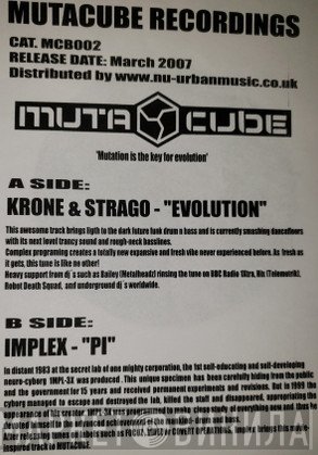 kRoNe, Strago, Implex  - Evolution / Pi