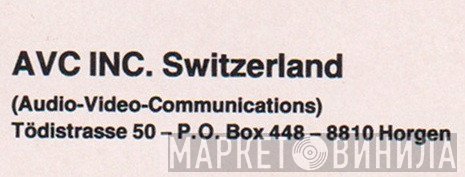AVC Audio Video Communications AG - Винил CD и Кассеты лейбла AVC Audio Video Communications AG на сайте МаркетВинила