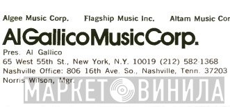 Al Gallico Music Corp. - Винил CD и Кассеты лейбла Al Gallico Music Corp. на сайте МаркетВинила