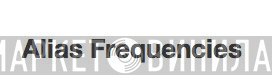 Alias Frequencies - Винил CD и Кассеты лейбла Alias Frequencies на сайте МаркетВинила
